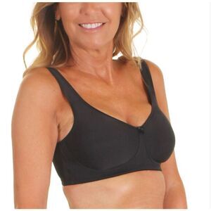 Trulife 34D B4040 Harper Seamless Smooth Soft Mastectomy Bra black